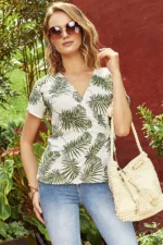 BLUSA CON CRUCE AJUSTABLE 2574